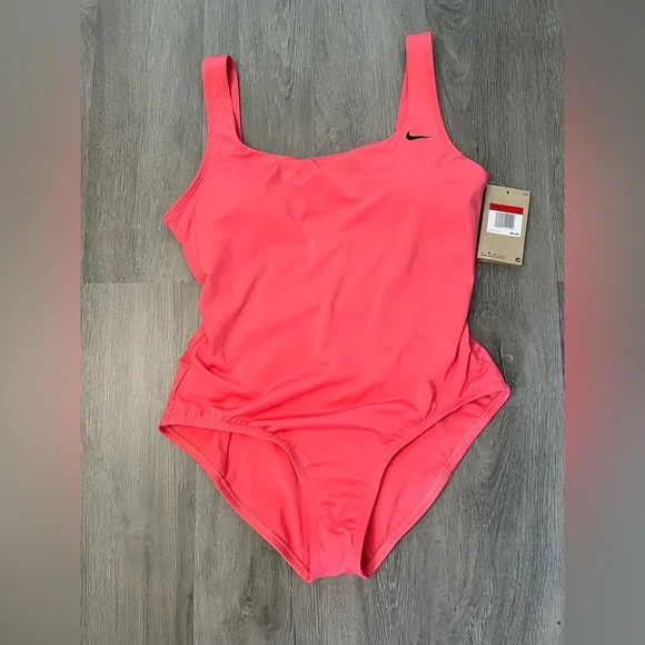 Nike Women's Pink Swimsuit NWT - Picture 2 of 11